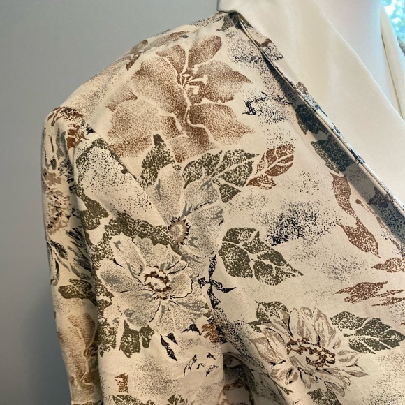 Vintage 80’s Reina layered floral blouse size md - Picture 9 of 11